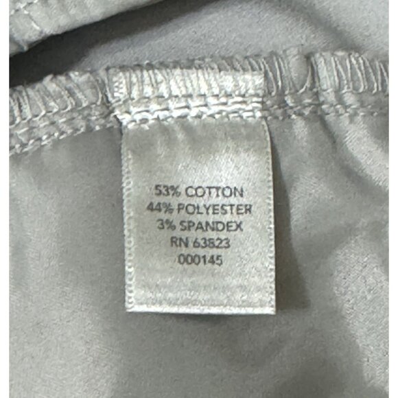 CJ Banks Capri Pants Womens Size 22W Light Gray High Rise Flat Front Stretch - Picture 6 of 13